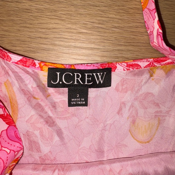 J.Crew Pink lemon maxi dress Gwyneth V-neck cupro-blend slip dress size 2 - Picture 2 of 3